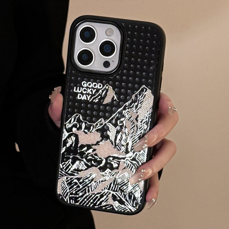 Mountain Sunrise & Snow Peak iPhone Case-4