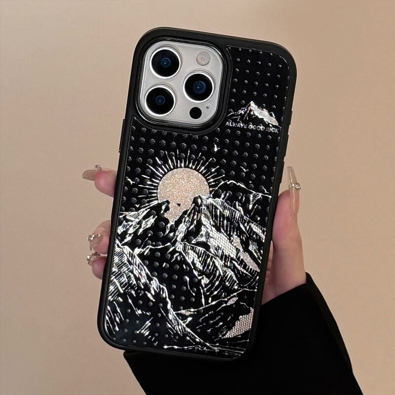 Mountain Sunrise & Snow Peak iPhone Case-5