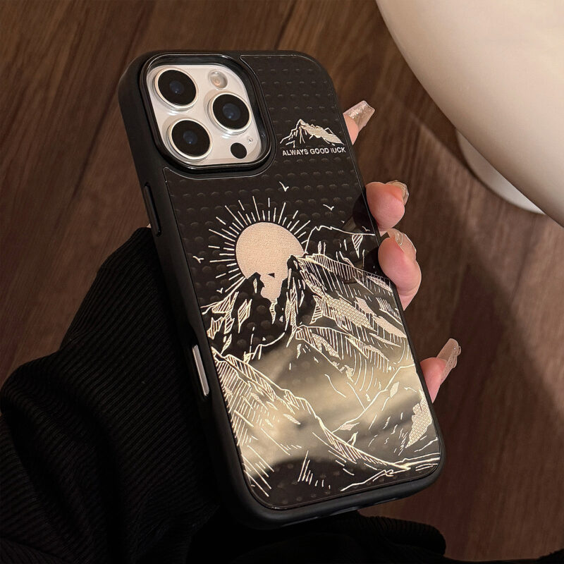 Mountain Sunrise & Snow Peak iPhone Case-7
