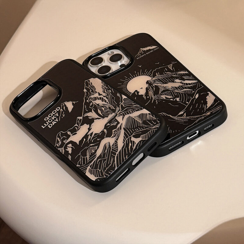 Mountain Sunrise & Snow Peak iPhone Case-8