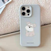 Cute Cartoon Dog Pattern Soft iPhone Case - Image 3