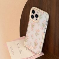 Cute Pink Tulip Bouquet Clear iPhone Case - Image 6