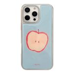 Ins Silver Edged Fruit Pattern iPhone Case