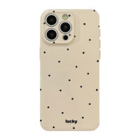 Ins Simple Polka Dot Soft iPhone Case
