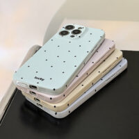 Ins Simple Polka Dot Soft iPhone Case - Image 3