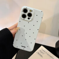 Ins Simple Polka Dot Soft iPhone Case - Image 5