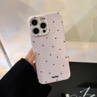 Ins Simple Polka Dot Soft iPhone Case - Image 4