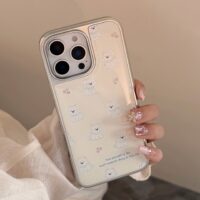 Silver Edged Cherries Westie Dogs iPhone Case - Image 2