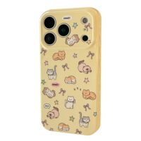 Honey Cats Lemon Yellow iPhone Case