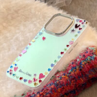 Rainbow Hearts Dopamine Laser iPhone Case - Image 3