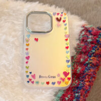 Rainbow Hearts Dopamine Laser iPhone Case - Image 4