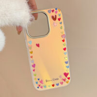 Rainbow Hearts Dopamine Laser iPhone Case - Image 6