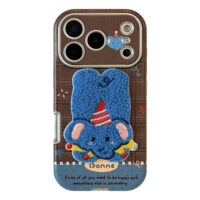 3D Plush Winter Animals Soft Leather iPhone Case - Image 4