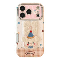3D Plush Winter Animals Soft Leather iPhone Case - Image 2