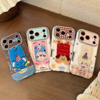 3D Plush Winter Animals Soft Leather iPhone Case - Image 5