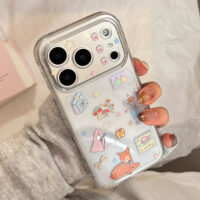 Cute Deer Apple Stand Clear iPhone Case - Image 4