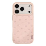 Korean Pink Lambskin Bows Pattern iPhone Case