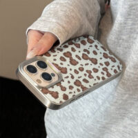 Silver Edge Retro Brown Leopard iPhone Case - Image 5