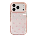 Solid Polka Dot Soft Clear iPhone Case