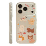 Cartoon Cute Puppies Magnetic Stand iPhone Case