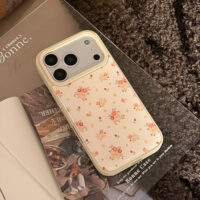 Frost White Orange Yellow Floral iPhone Case - Image 6