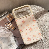 Frost White Orange Yellow Floral iPhone Case - Image 5