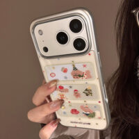 Silver Edge Gilded Christmas Triple Frame iPhone Case - Image 6