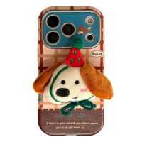 Cute 3D Plush Animal Leather Soft iPhone Case - Image 3