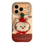 Cute 3D Plush Animal Leather Soft iPhone Case