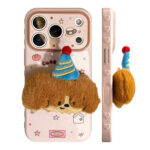 Cute Plush 3D Animal Doll Soft iPhone Case