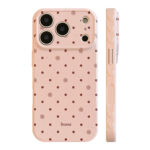 Vintage Polka Rose Floral Strap Soft iPhone Case