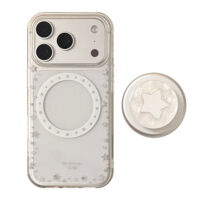 Transparent Starry Soft Stand iPhone Case