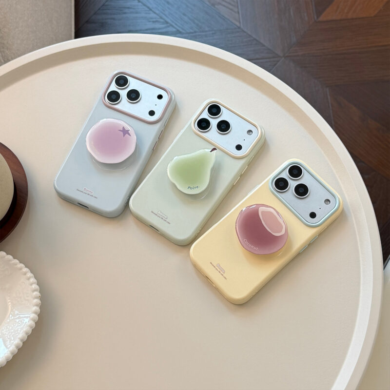 Pastel Fruit Jelly Stand Korean Style iPhone Case-11