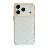 Pastel Tiny Heart Clear Soft Protective iPhone Case - Image 3