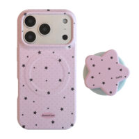 Glossy Starry Korean Soft Stand iPhone Case - Image 2