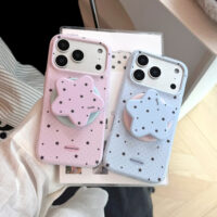 Glossy Starry Korean Soft Stand iPhone Case - Image 3
